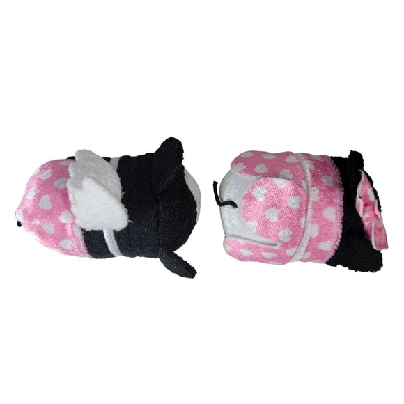 Disney Mickey Minnie Valentine Mini Plush Lot of 2 Cupid Hearts Wings Tsum Tsum - Picture 6 of 9